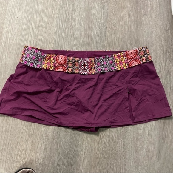 Bleu Rod Beattie Magenta Bathing Suit Skirt Bottom 14 - Picture 1 of 6